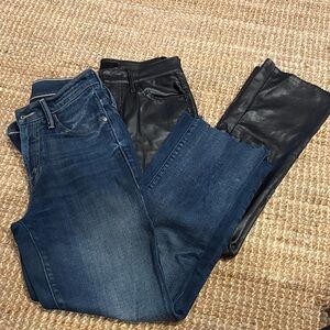 MOTHER Blue and Black Jeans